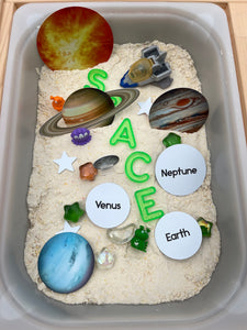 Space Insert and Planet Pieces-Flexiboard