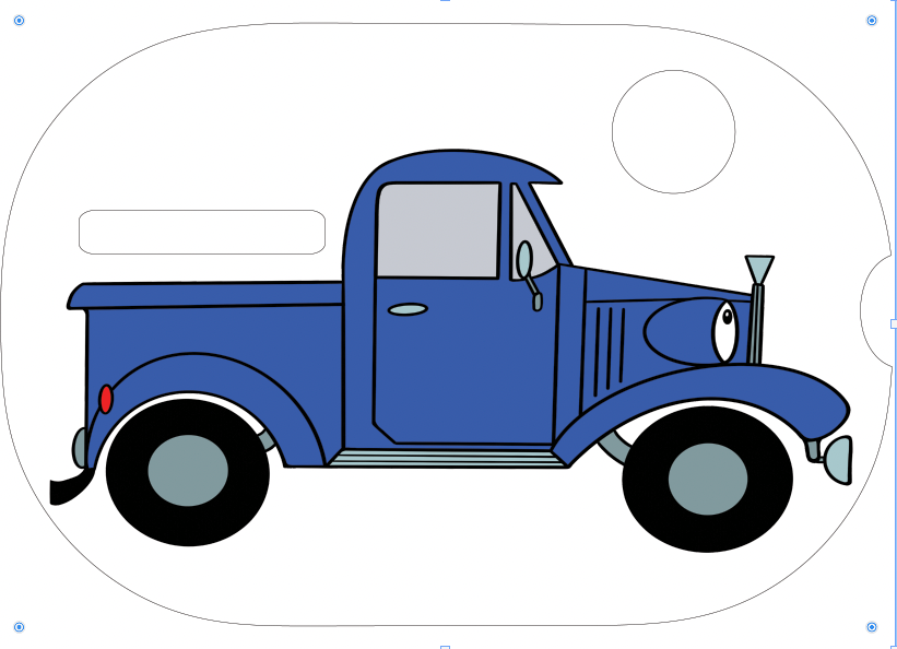 Little Blue Truck-Wood