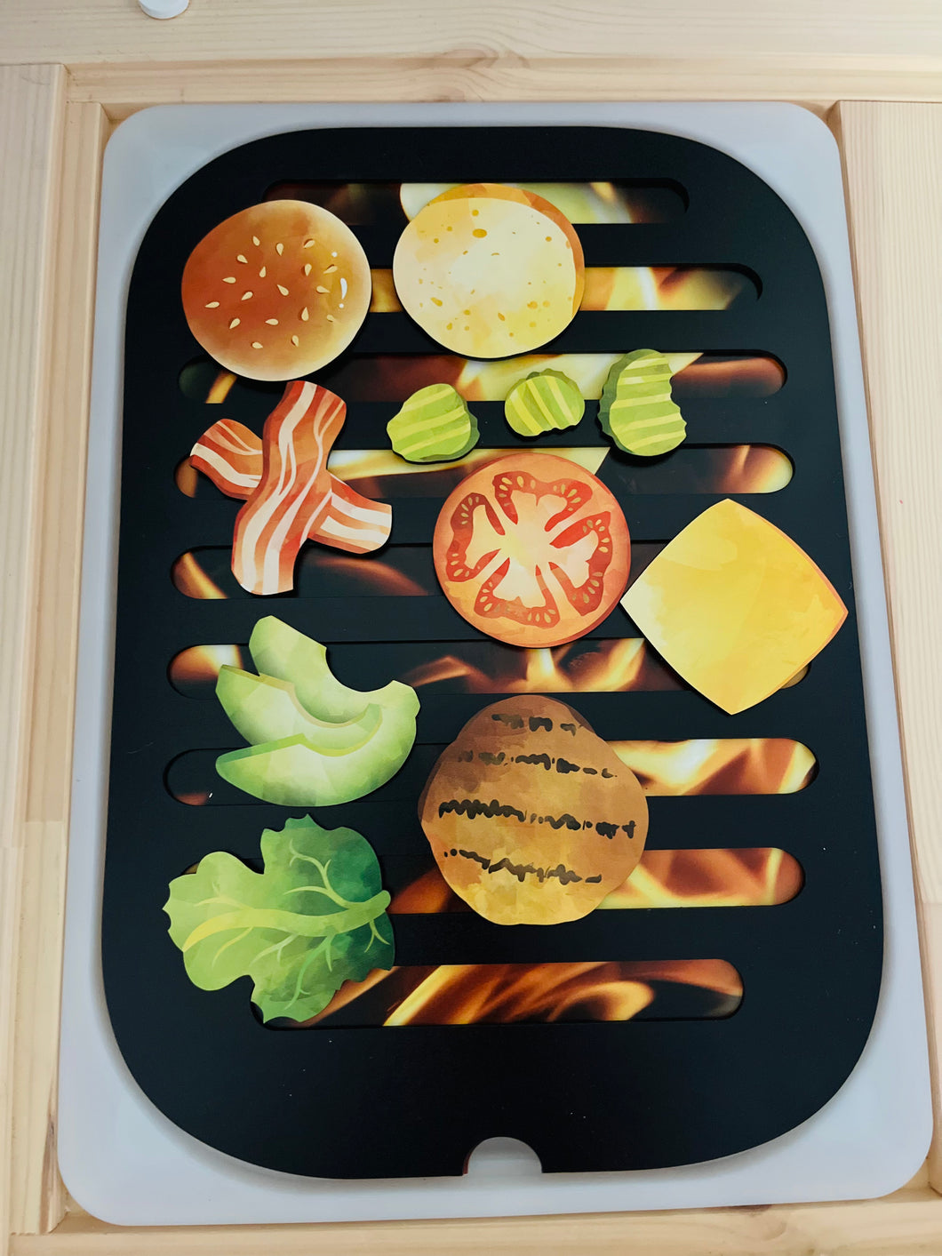 Build a Burger Wood Set
